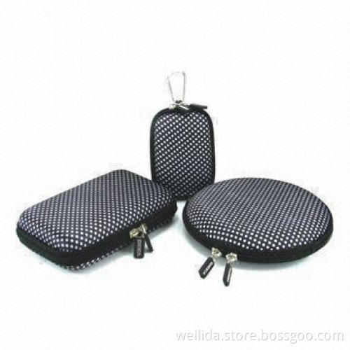 CD Wallets, Made of Printed Satin, with Zipper Closure, Two Slider and Puller